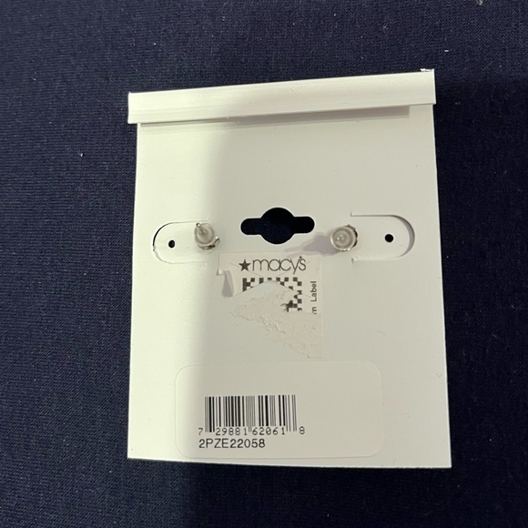 Giani Bernini sterling silver and cz pierced earrings. NWT - Picture 4 of 5